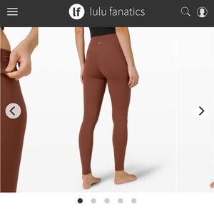 Lululemon align ancient copper size 4